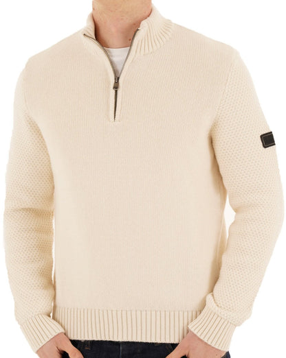 Barbour International Enfield Funnel Neck Pullover, Flüsterweiß