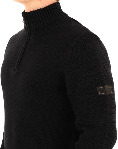 Barbour International Enfield Funnel Neck Pullover Schwarz