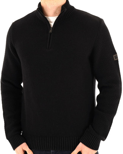 Barbour International Enfield Funnel Neck Pullover Schwarz