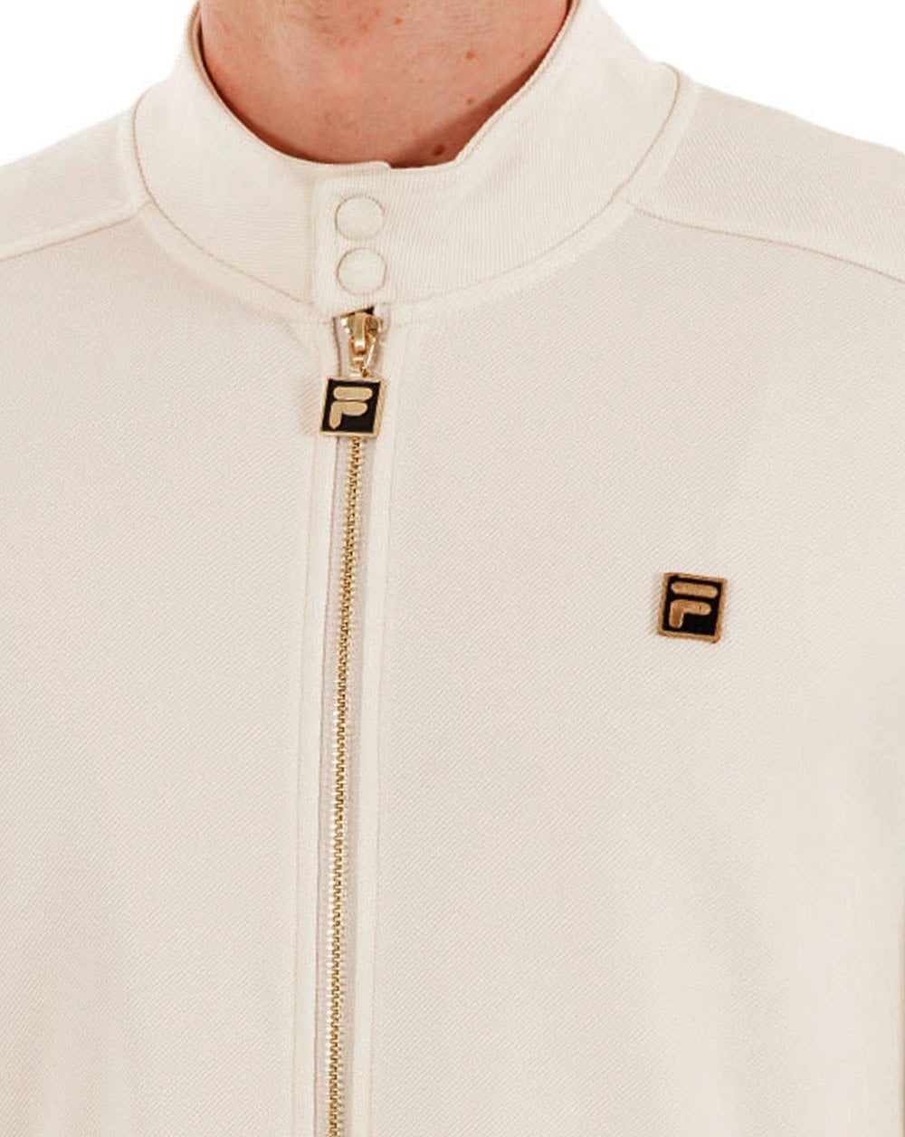 Fila Gold Biker Track Top Off White