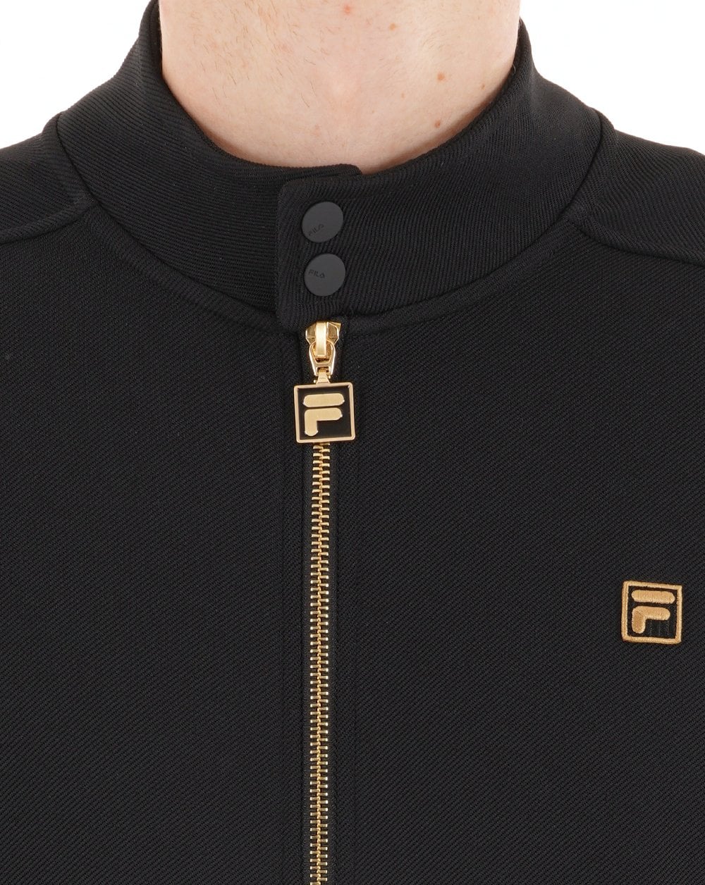 Fila Gold Biker Track Top Schwarz