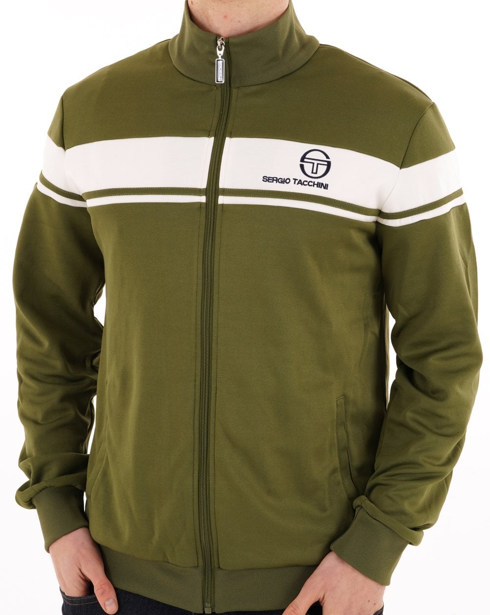 Sergio Tacchini Masters Trainingsjacke Khaki Gardenia