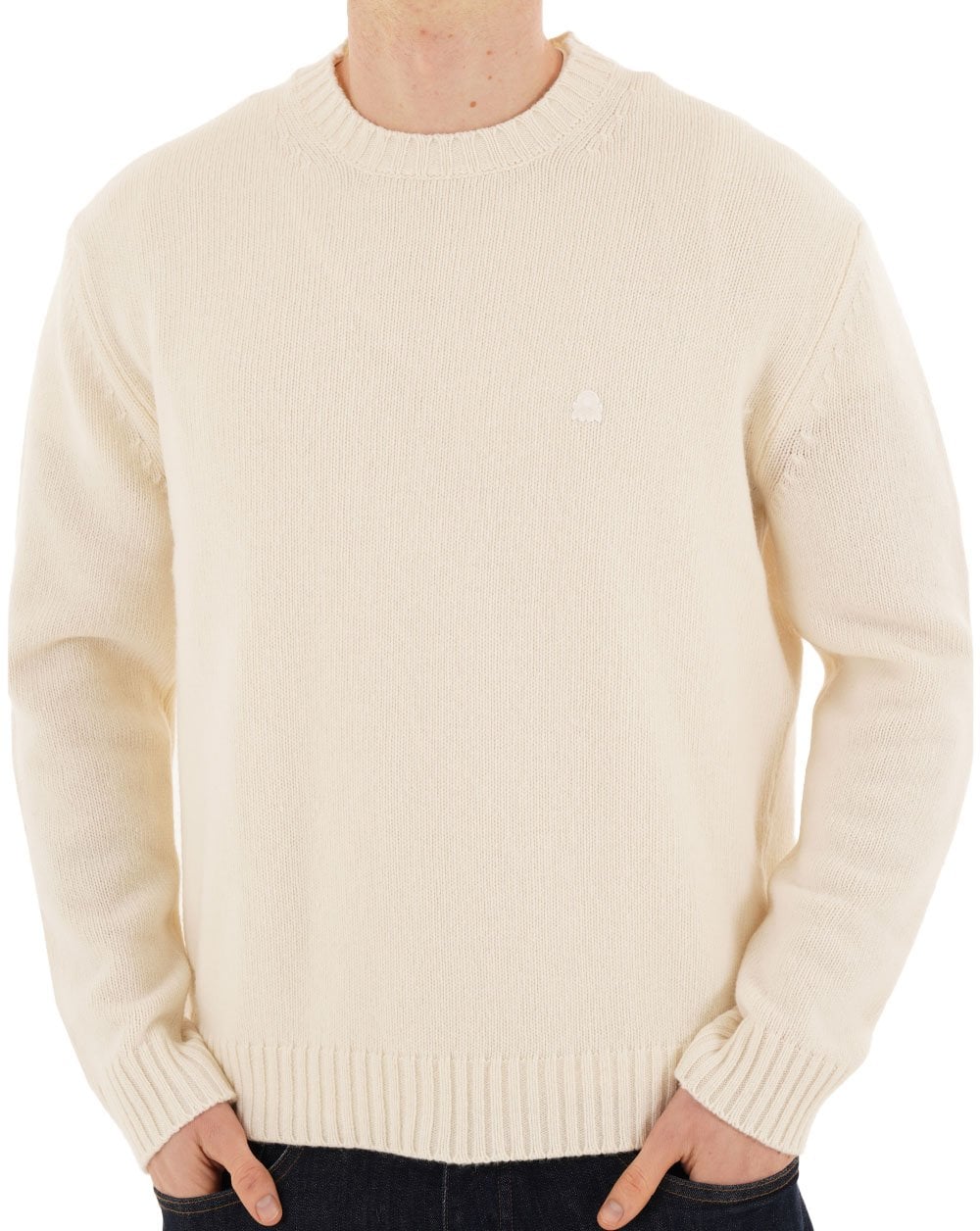 Benetton Wollmischungspullover Ecru