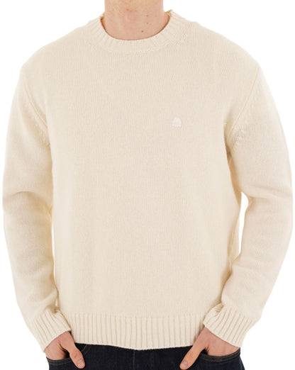 Benetton Wollmischungspullover Ecru