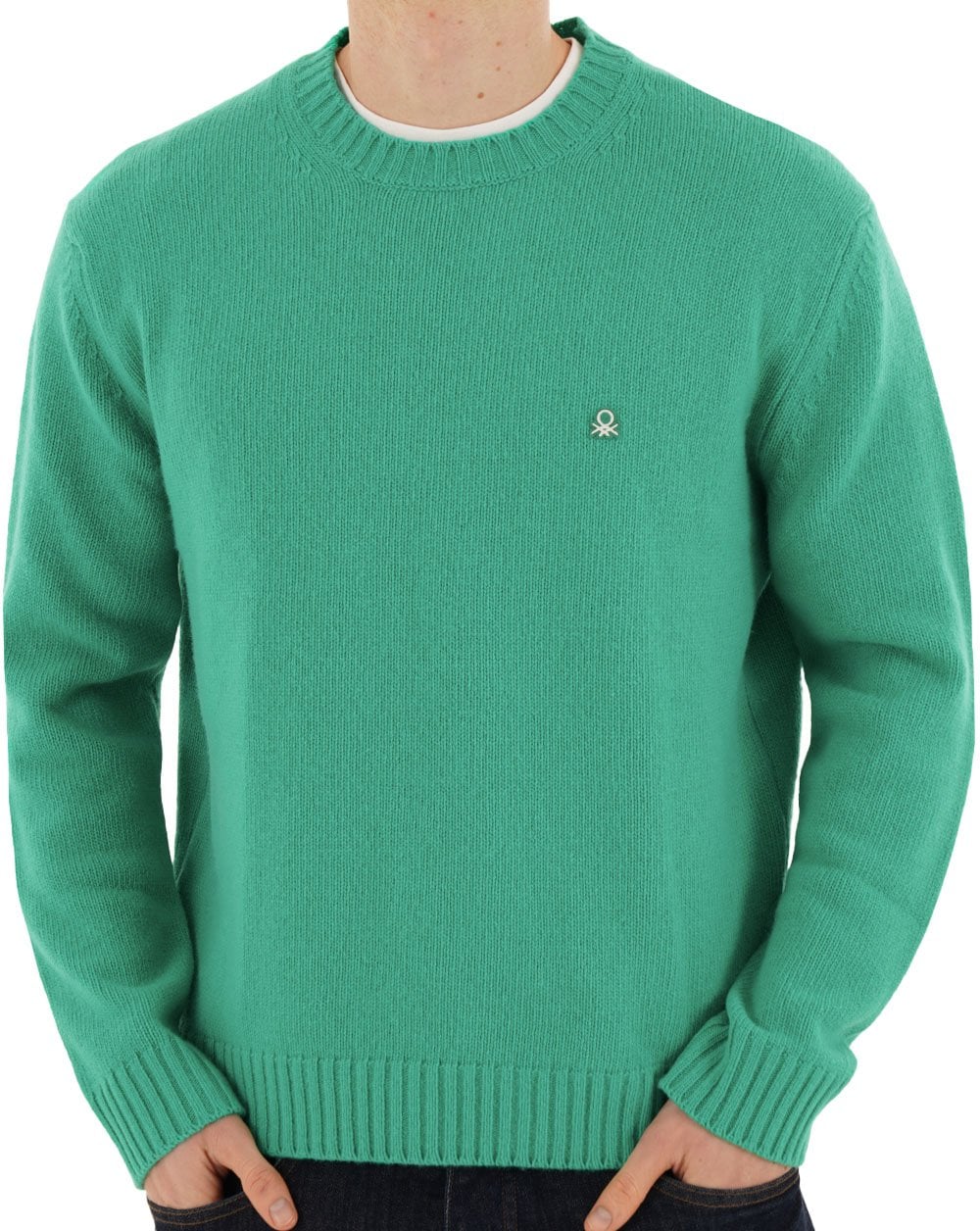 Benetton Wool Blend Jumper Green
