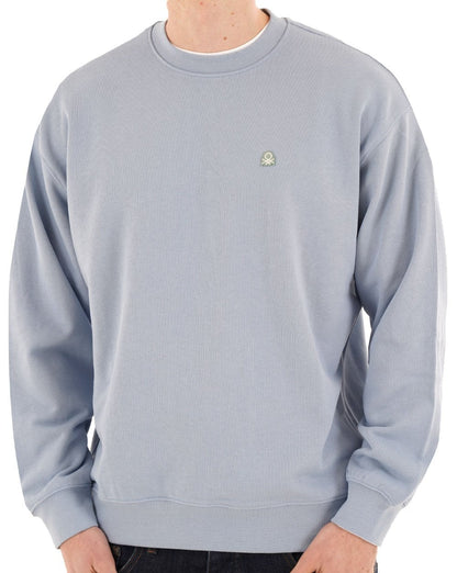 Benetton Logo Sweatshirt Hellblau