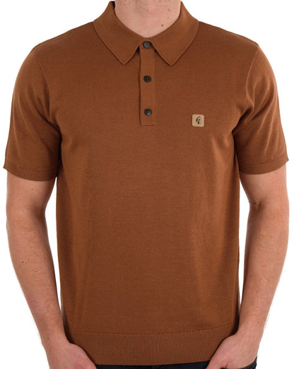 Gabicci Vintage Jackson Strickpolo Walnuss
