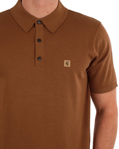 Gabicci Vintage Jackson Strickpolo Walnuss