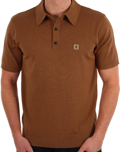 Gabicci Vintage Jackson Strickpolo Walnuss