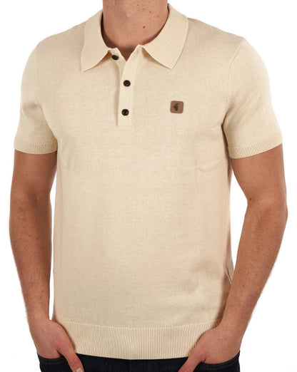 Gabicci Vintage Jackson Strickpolo Creme