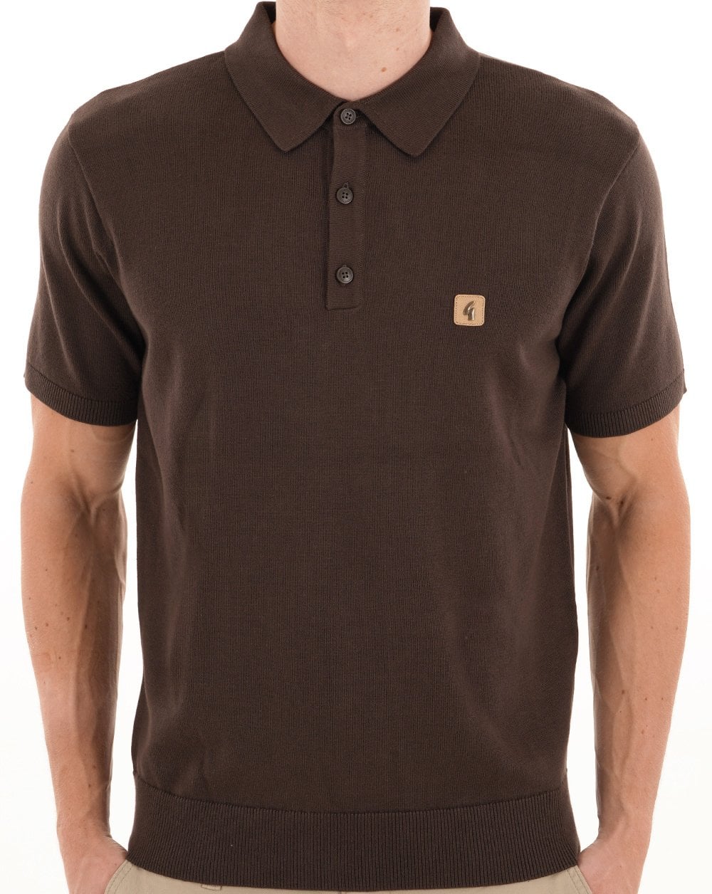Gabicci Vintage Jackson Strickpolo, Dunkelbraun