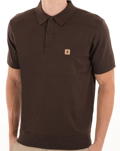 Gabicci Vintage Jackson Strickpolo, Dunkelbraun