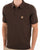 Gabicci Vintage Jackson Knit Polo DK Brown