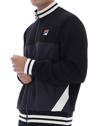 Fila Vintage Tiebreaker Trainingsjacke Schwarz Anthrazit