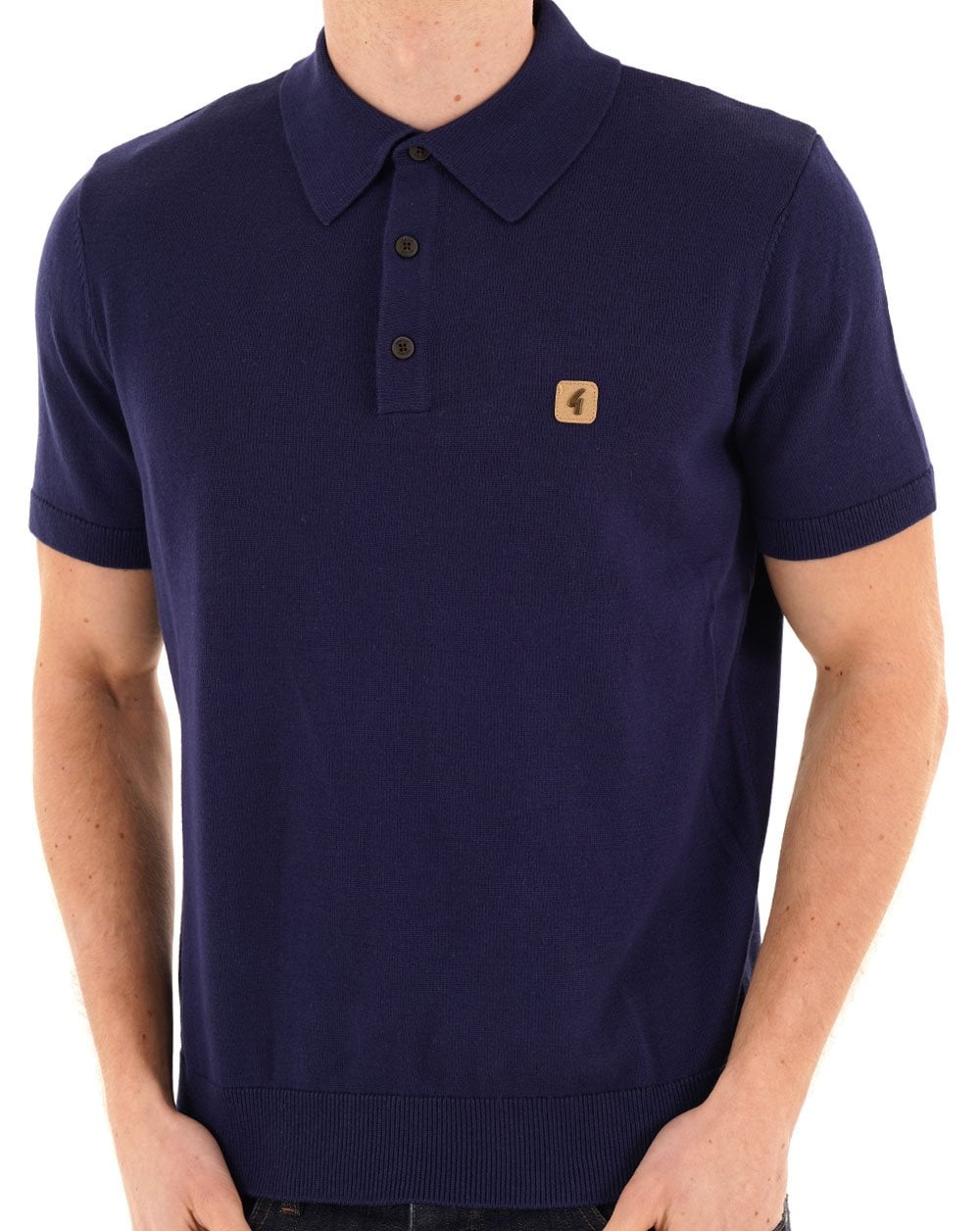 Gabicci Vintage Jackson Knit Polo True Blue
