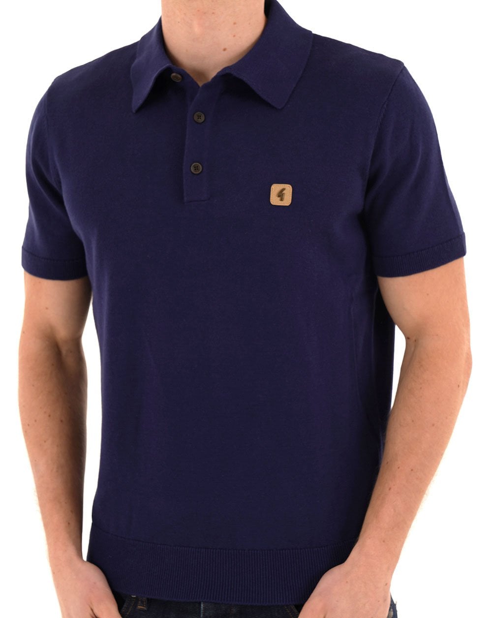 Gabicci Vintage Jackson Knit Polo True Blue