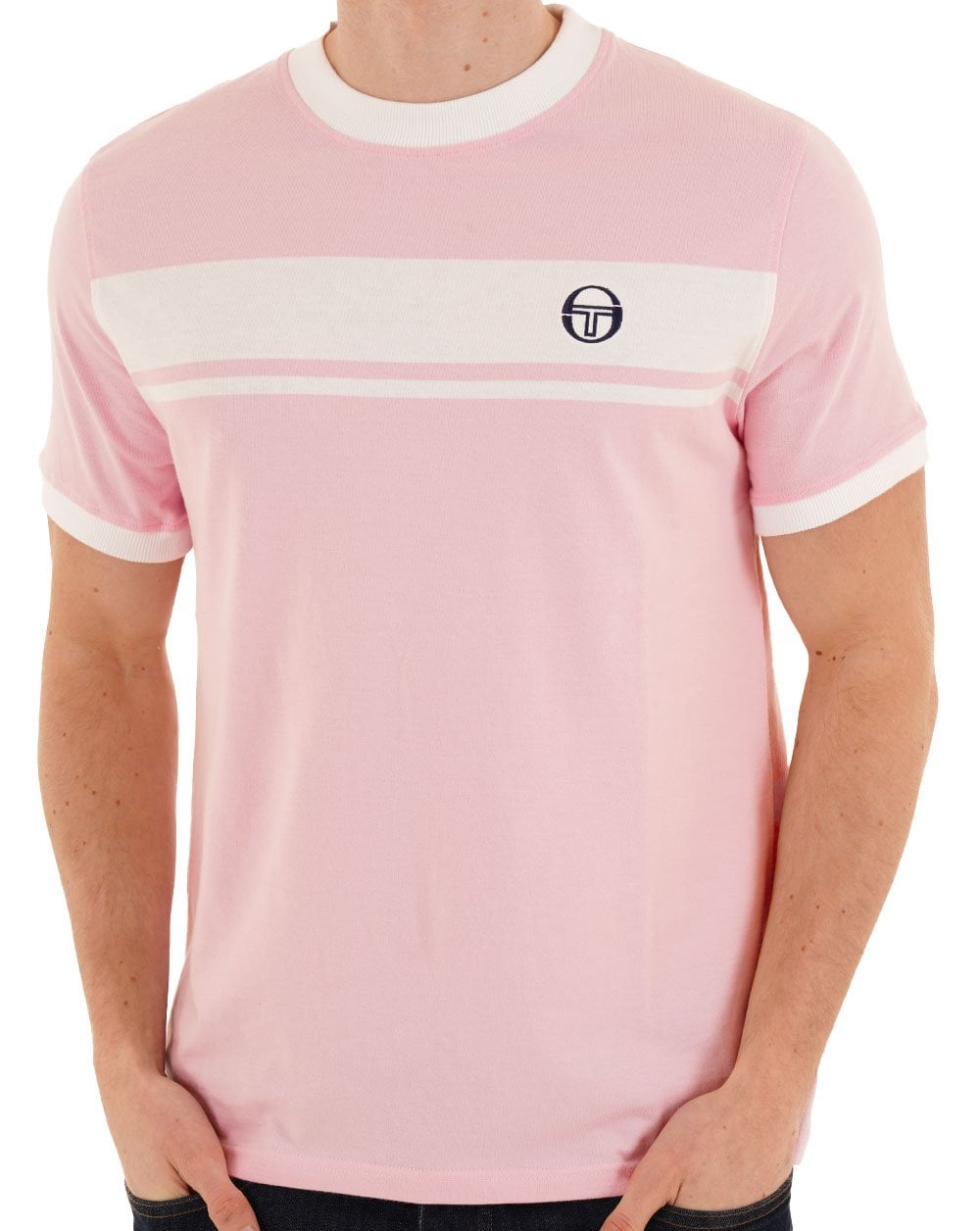 Sergio Tacchini Masters T-Shirt Rosa/Weiß