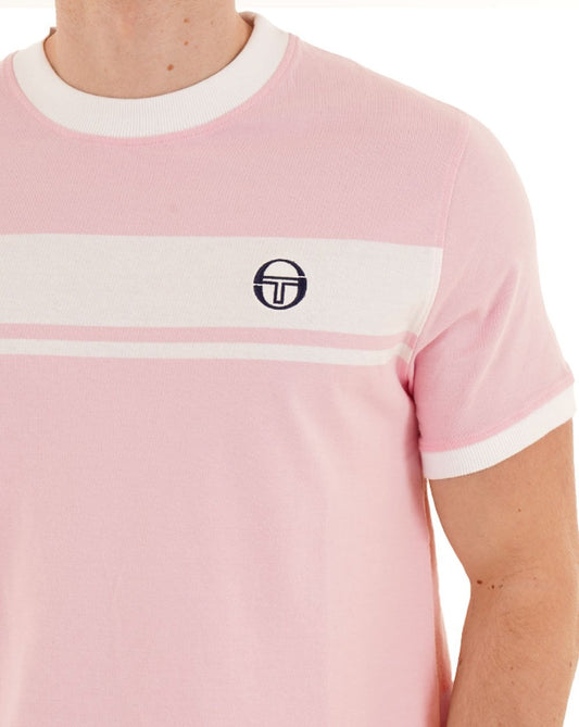 Sergio Tacchini Masters T-Shirt Rosa/Weiß
