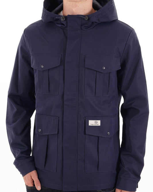 Sergio Tacchini 4-Pocket-Jacke Marineblau