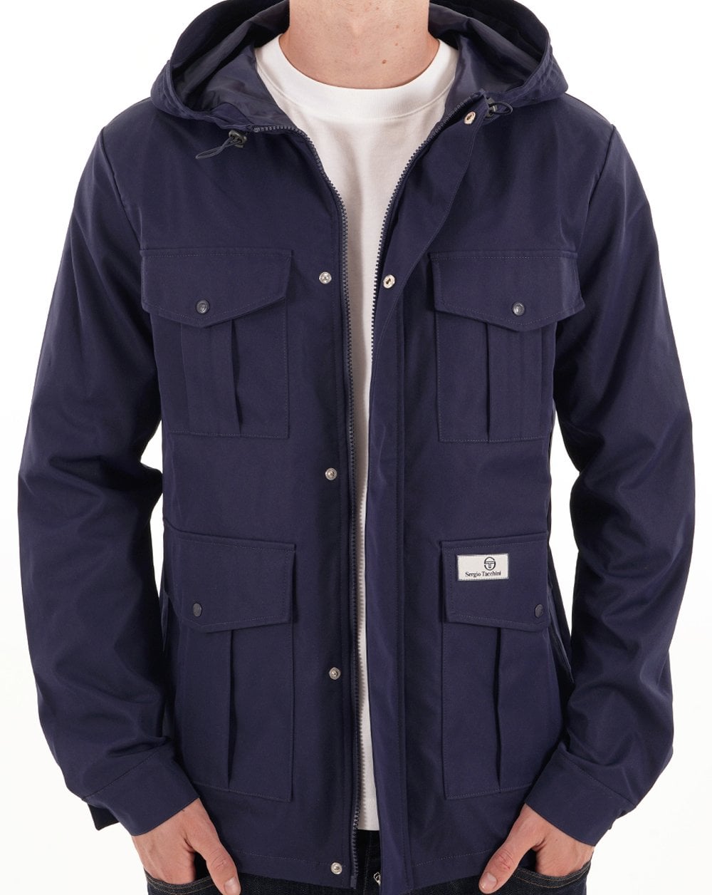 Sergio Tacchini 4-Pocket-Jacke Marineblau