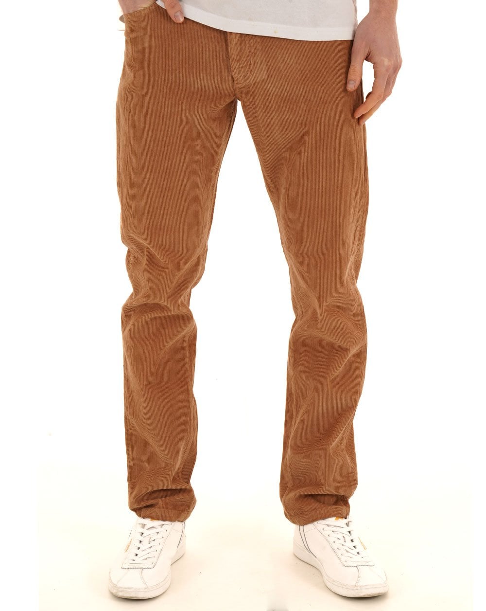 Benetton Cordhose Dunkelsand