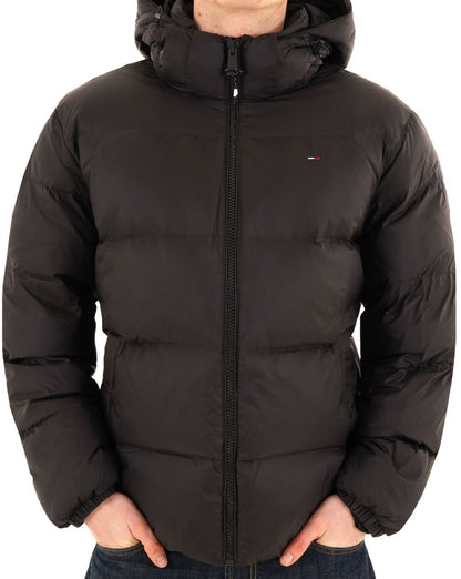 Tommy Jeans – Wasserabweisende Daunenjacke in Schwarz