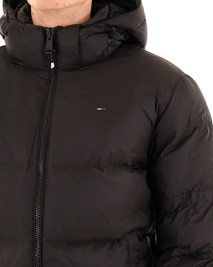 Tommy Jeans – Wasserabweisende Daunenjacke in Schwarz