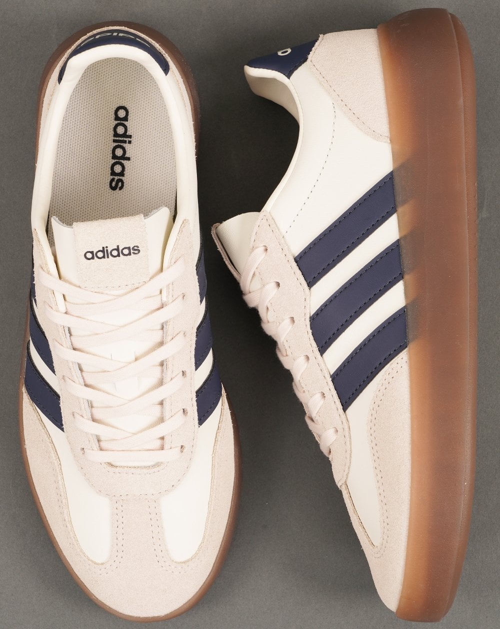 Adidas Barreda Lux Sneaker Off White Navy Leder