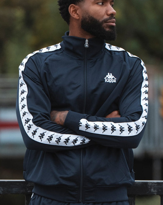 Kappa Kappa Lyman Trainingsjacke Marineblau/Weiß
