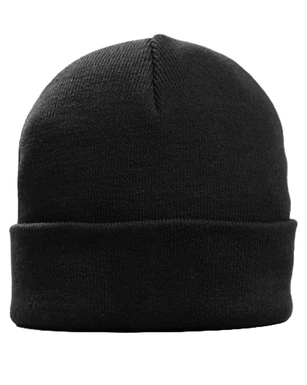Marshall Artist Strickmütze mit gewebtem Abzeichen, schwarz