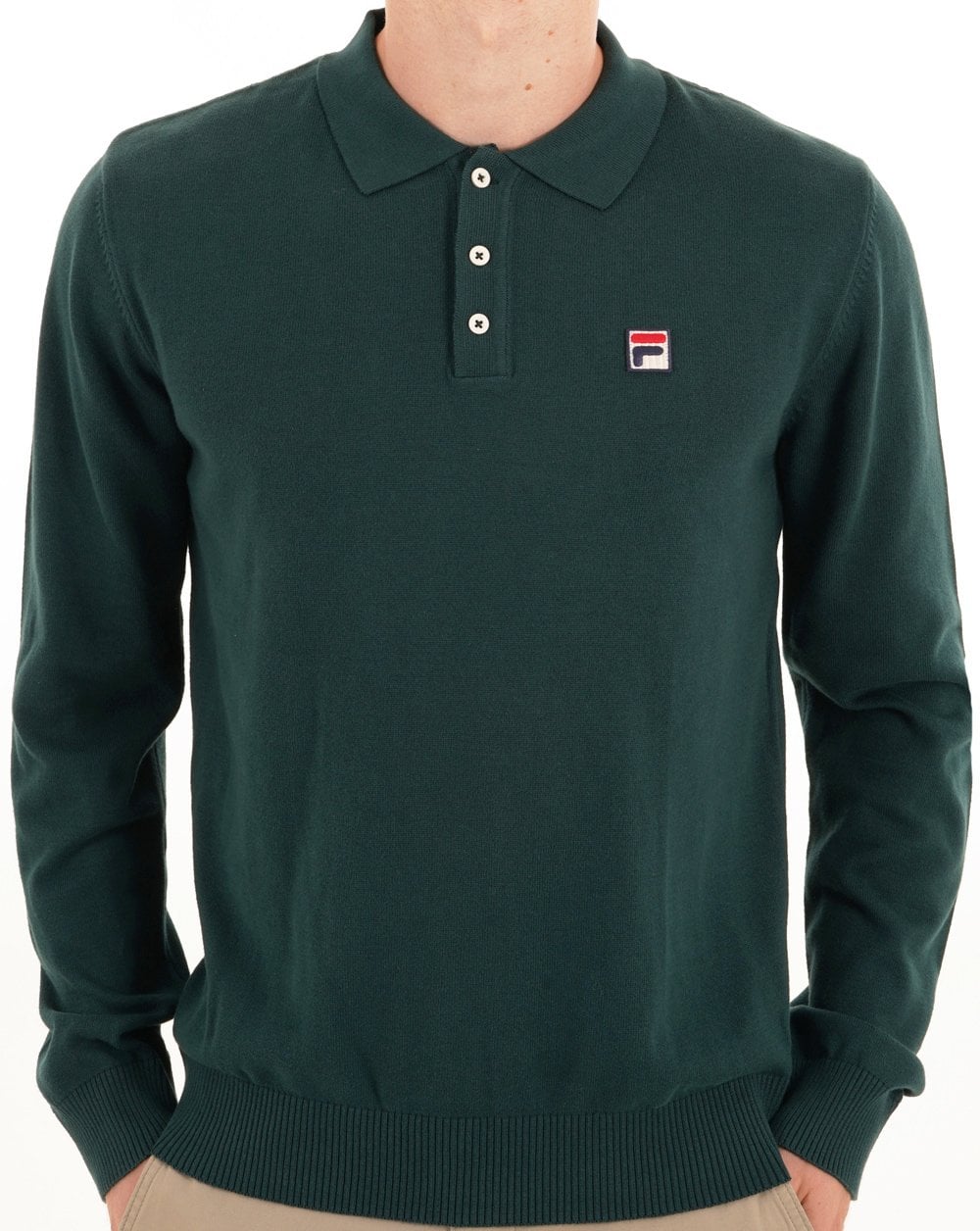 Fila Vintage Strickpolo Grün