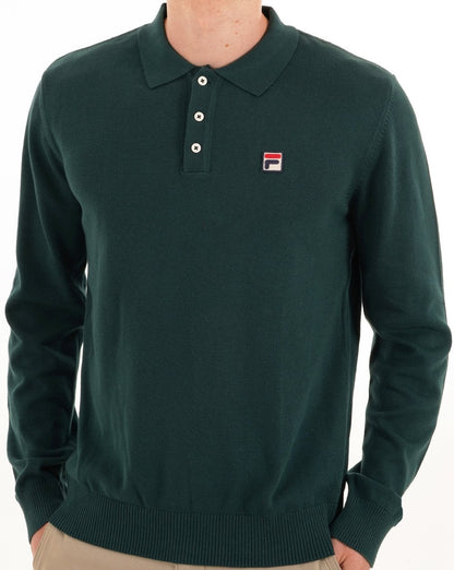 Fila Vintage Strickpolo Grün