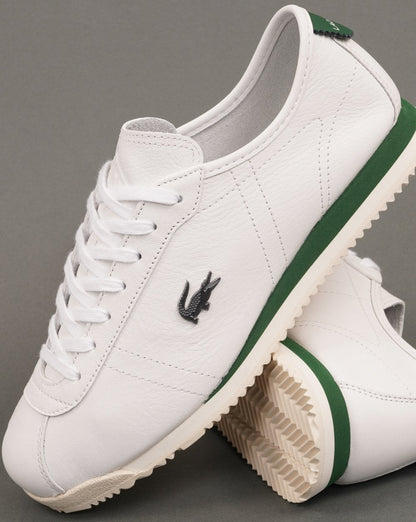 Lacoste Club Low Leder-Sneaker Weiß/Creme