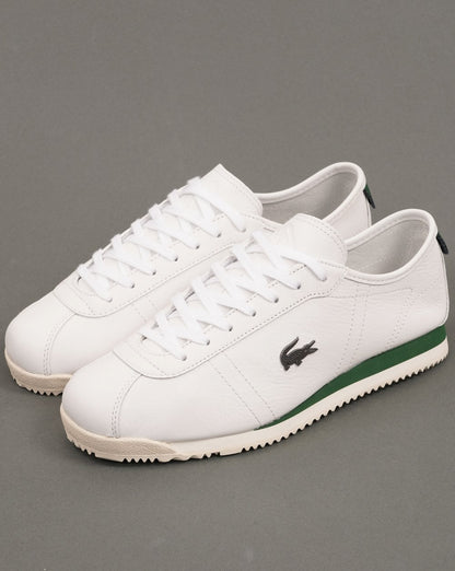 Lacoste Club Low Leder-Sneaker Weiß/Creme