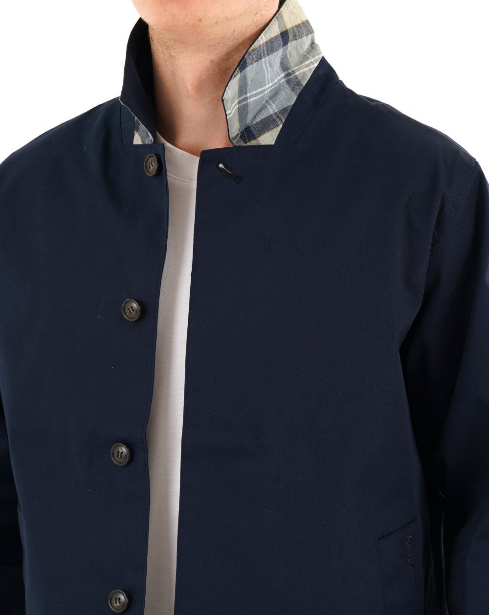 Barbour Short Rokig Wasserdichte Jacke Marineblau/Highland Loch