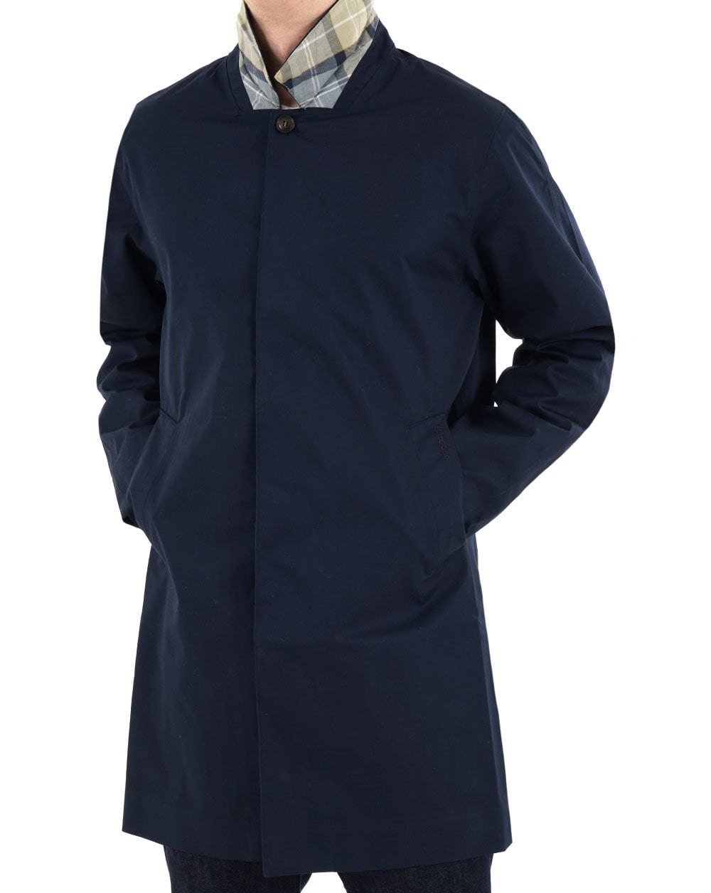 Barbour Rokig Waterproof Mac Navy/Highland Loch