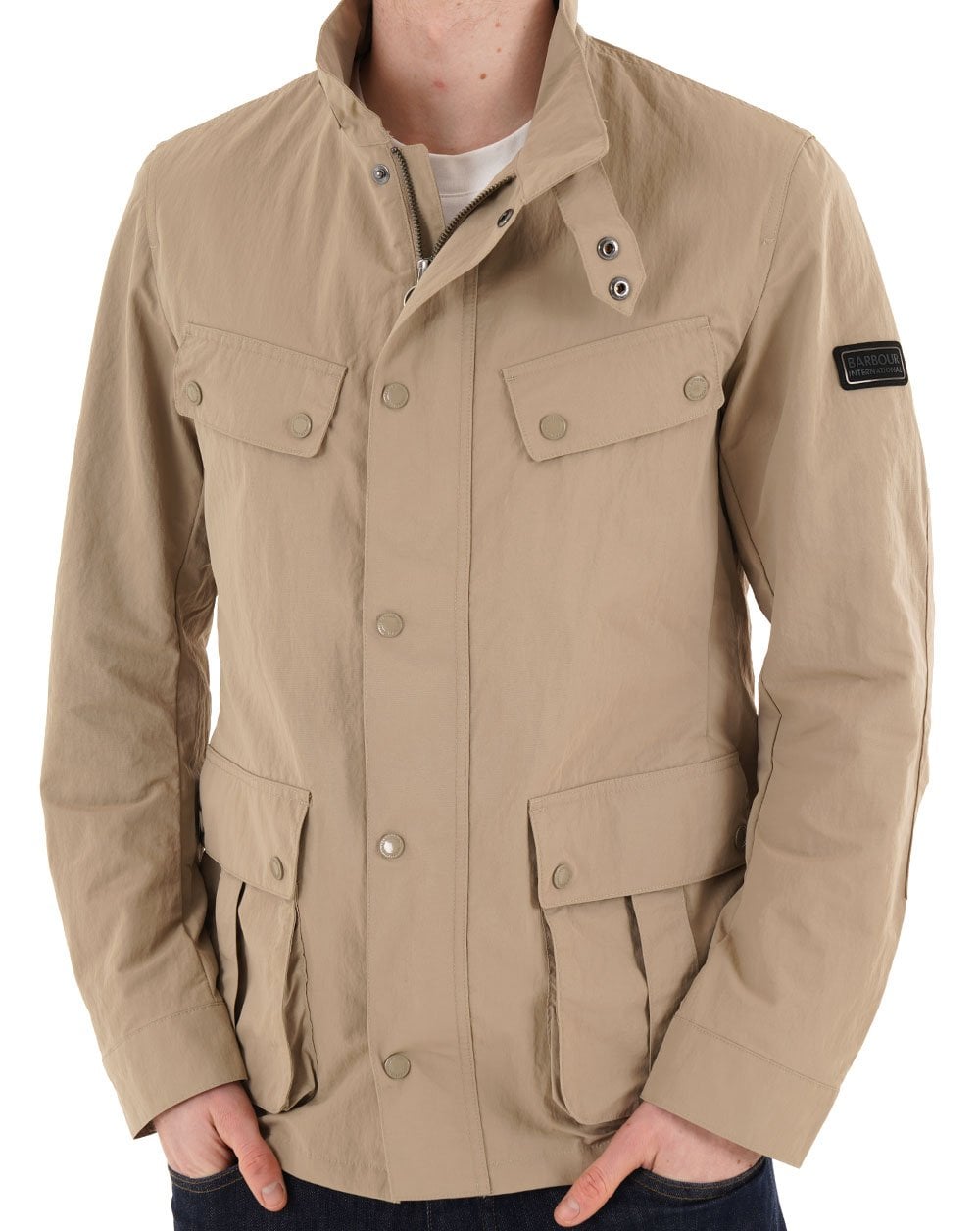 Barbour International Modern Showerproof Duke Jacke Koriander