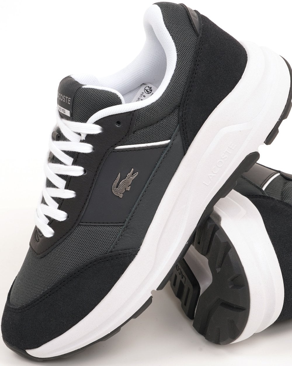 Lacoste Run Set Sneaker Dunkelgrau/Schwarz