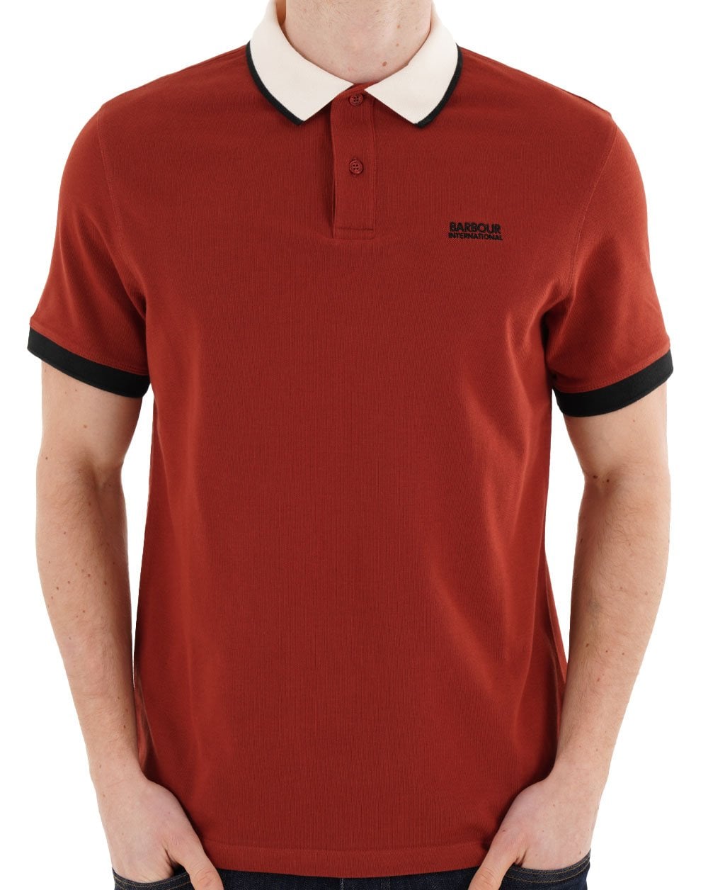 Barbour International Howall Polo Burnt Henna