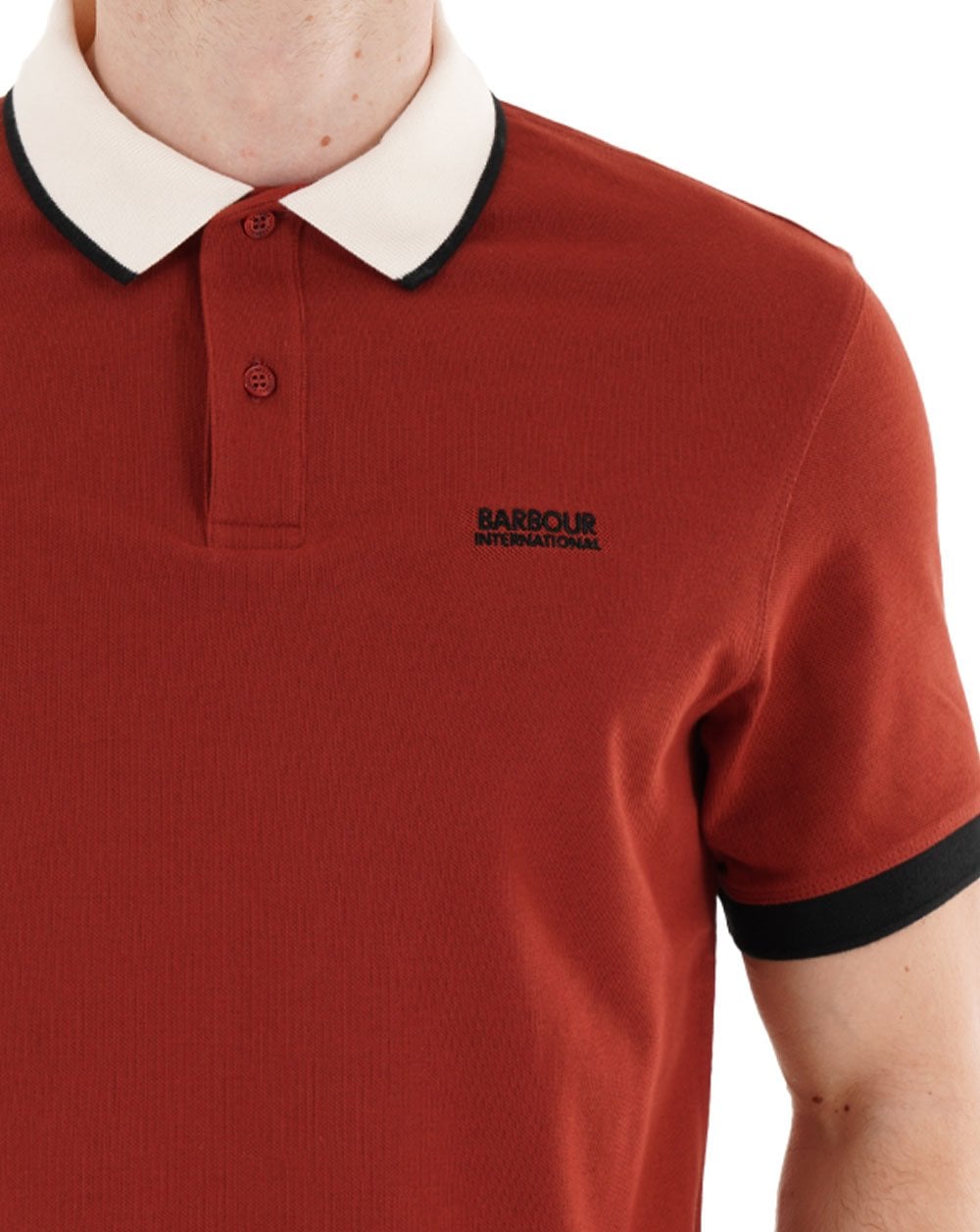Barbour International Howall Polo Burnt Henna