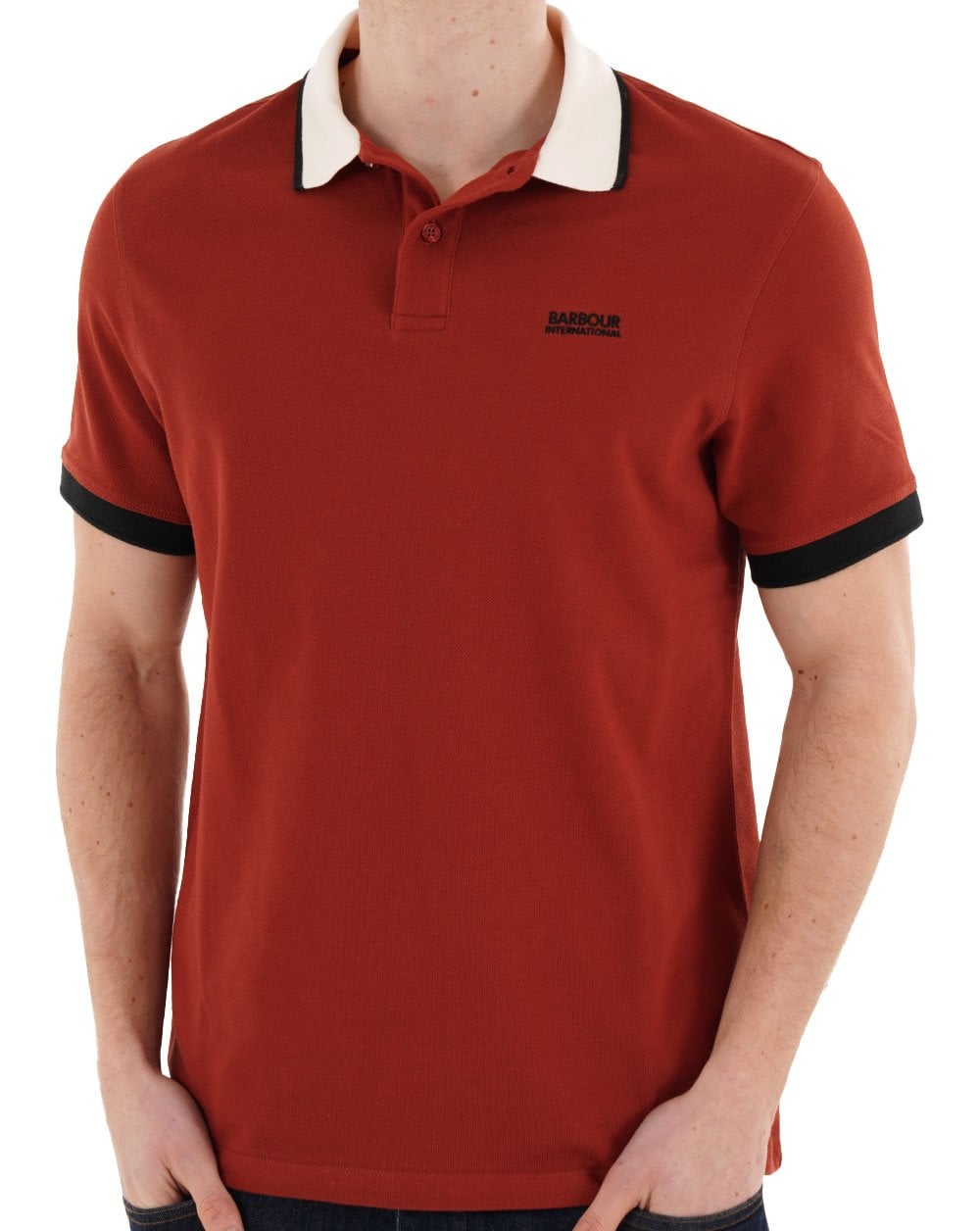 Barbour International Howall Polo Burnt Henna