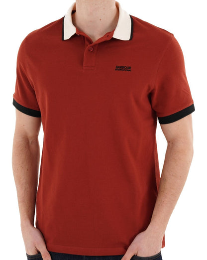 Barbour International Howall Polo Burnt Henna