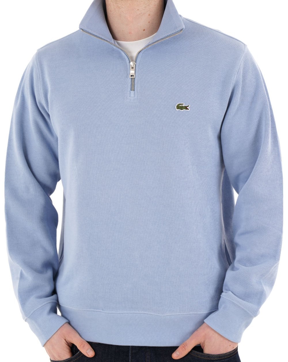 Lacoste Half Zip Sweatshirt Light Blue