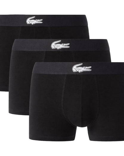 Lacoste Dreierpack Croc Badehosen Schwarz