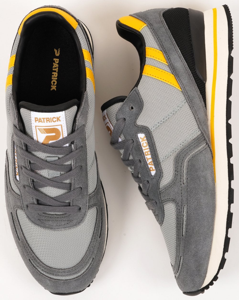 Patrick Brøndby Sneaker Grau Gelb