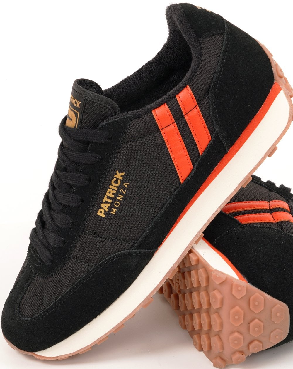 Patrick Monza Sneaker Schwarz/Orange