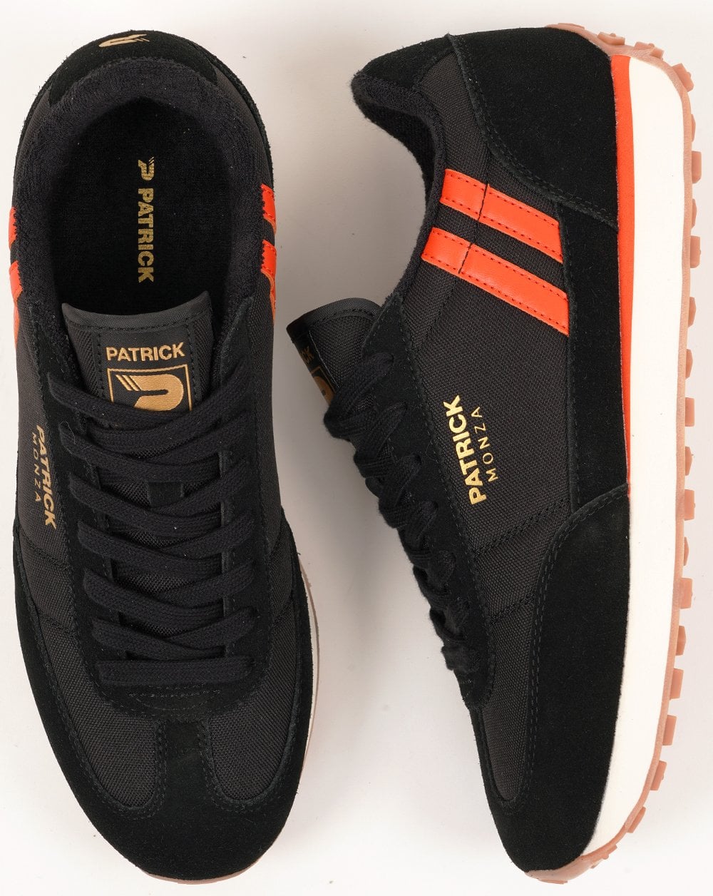 Patrick Monza Sneaker Schwarz/Orange