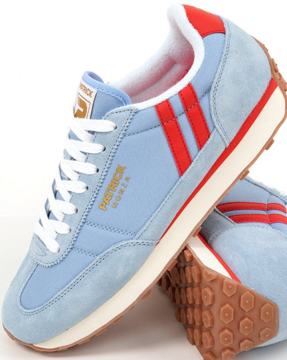 Patrick Monza Sneaker, Himmelblau/Rot