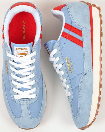 Patrick Monza Sneaker, Himmelblau/Rot
