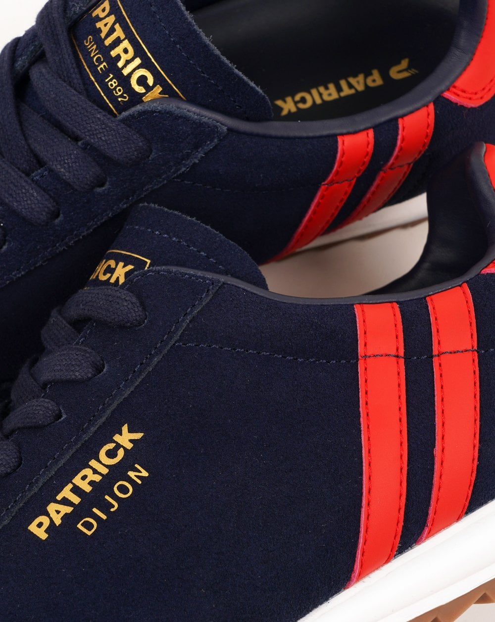 Patrick Dijon Sneaker, Marineblau/Rot